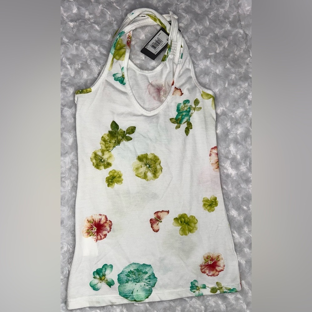 3 Pommes Girls Size EU 104=US 4 Racer Back Floral Midi Dress - Picture 2 of 10